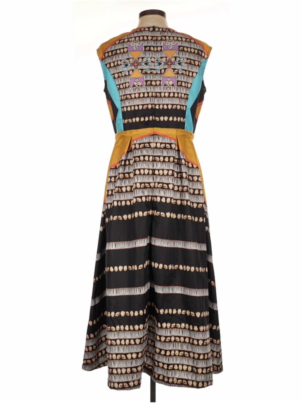 K LOOKINGHORSE Native American Indigenous Owned Authentic Designer Dress Large - Picture 2 of 9